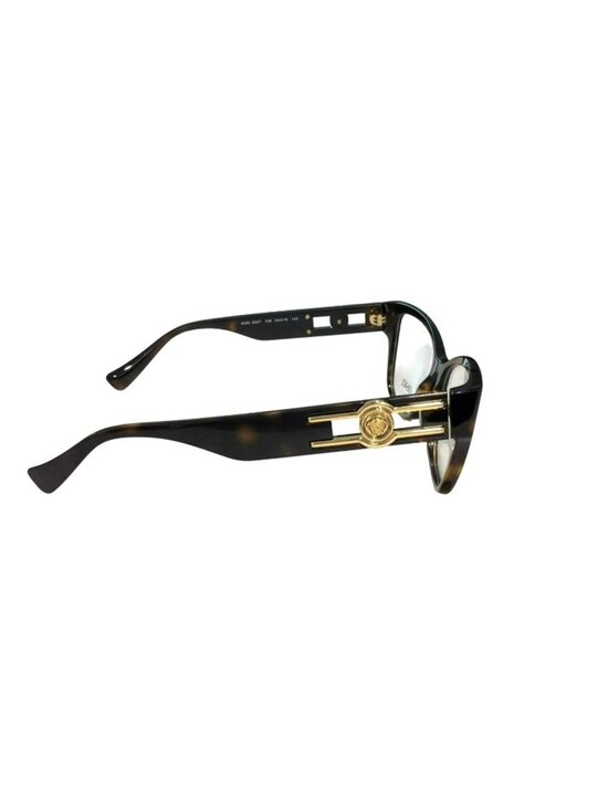 Versace Tortoise Cat Eye RX Glasses Gold Medusa New 3347 main image 4